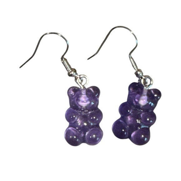 None Jewelry - 3 for $20 Cute Purple Gummy Bear Acrylic Earrings for Women - Fun “You Pick 3”
